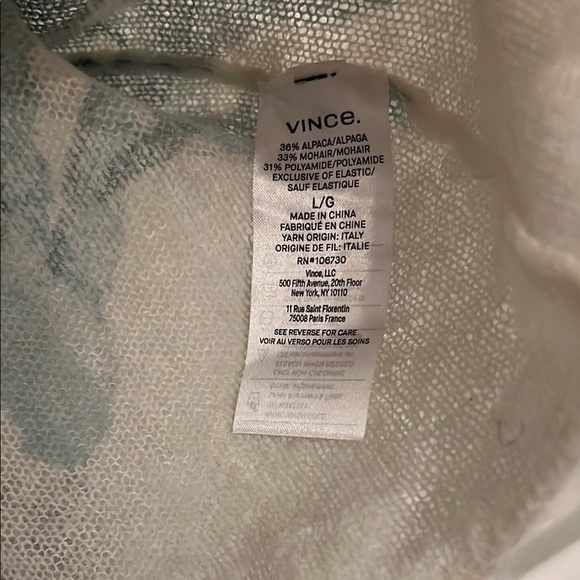 Vince Dahlia Alpaca & Mohair-Blend Sweater size large​ - Picture 6 of 7